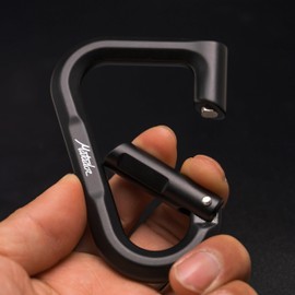 Matador BetaLock (Black) - Lobster Hook & Travel Lock 2-in-1; TSA Lock for Luggage & Travel; Heavy Duty Carabiner with Key, Ideal for Backpacking, Hiking