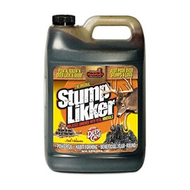 Evolved Habitats Stump Likker Molasses Enriched Liquid Deer Mineral Attractant - Powerful Ready-to-Use Habit-Forming Year-Round Beneficial Food Supplement for Deer - 1 Gallon, Brown