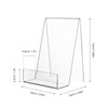 POPETPOP Bookends No Tumbling Bookends Book Dividers Transparent Acrylic Book