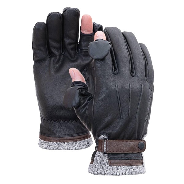 Vallerret Djuke Photography Glove, Black, FlipTech Finger Caps with Magnets,