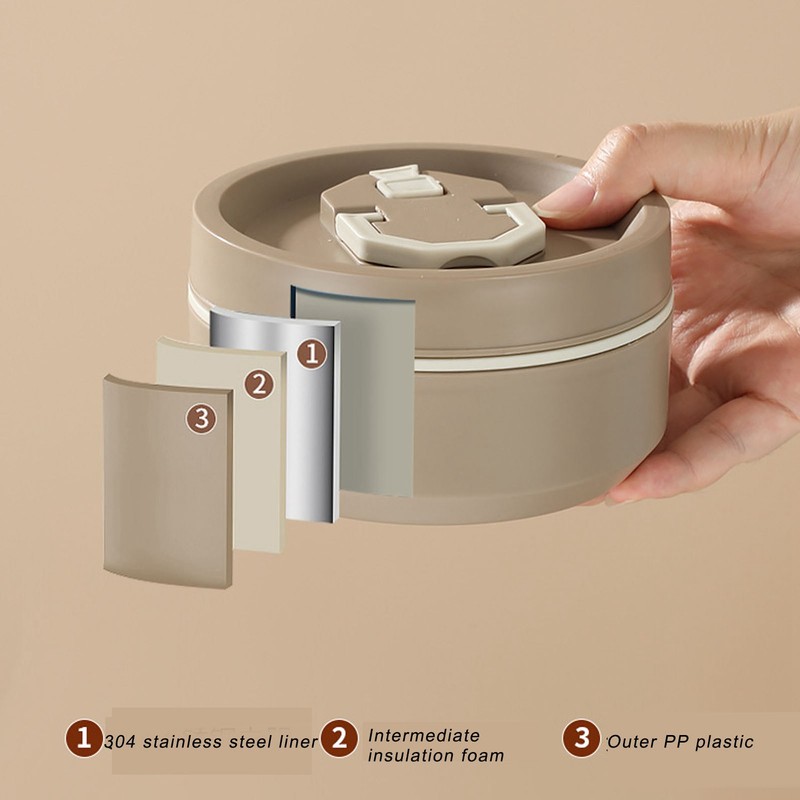 Stackable Lunch Box 304 Stainless Steel Leakage Proof Multi Layers