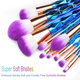 Make-Up and Cosmetics Brush Set - Eyeshadow Face Brush Foundation Eyeliner Make-Up Brush Pack of 12