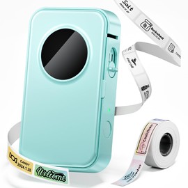 Phomemo Phomemo Label Maker Machine, D35 Small Label Machine Handheld Label Printer, Bluetooth Thermal Sticker Maker, Portable Inkless Label Makers Green