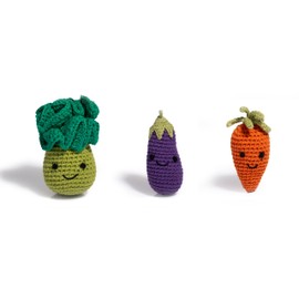 Crocheted Stuffed Adorable Vegetables 3-Pack