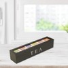 Wooden Tea Box Storage Organiser, Tea Bag Holder for Various