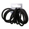 Set of 10 Black Thick Snag Free Endless Hair Elastics