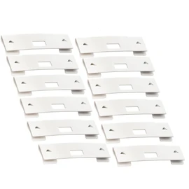 Luanxu Vertical Blind Repair Vane Savers, Vane Repair Clips, Vertical Blind Repair Clip Tabs. Window Blinds Replacement(12 pcs, White)