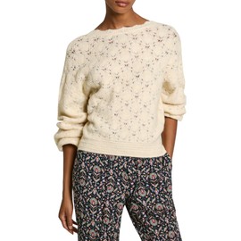 Pepe Jeans Women's Helen Wrap Knitwear, Beige (Ecru White)
