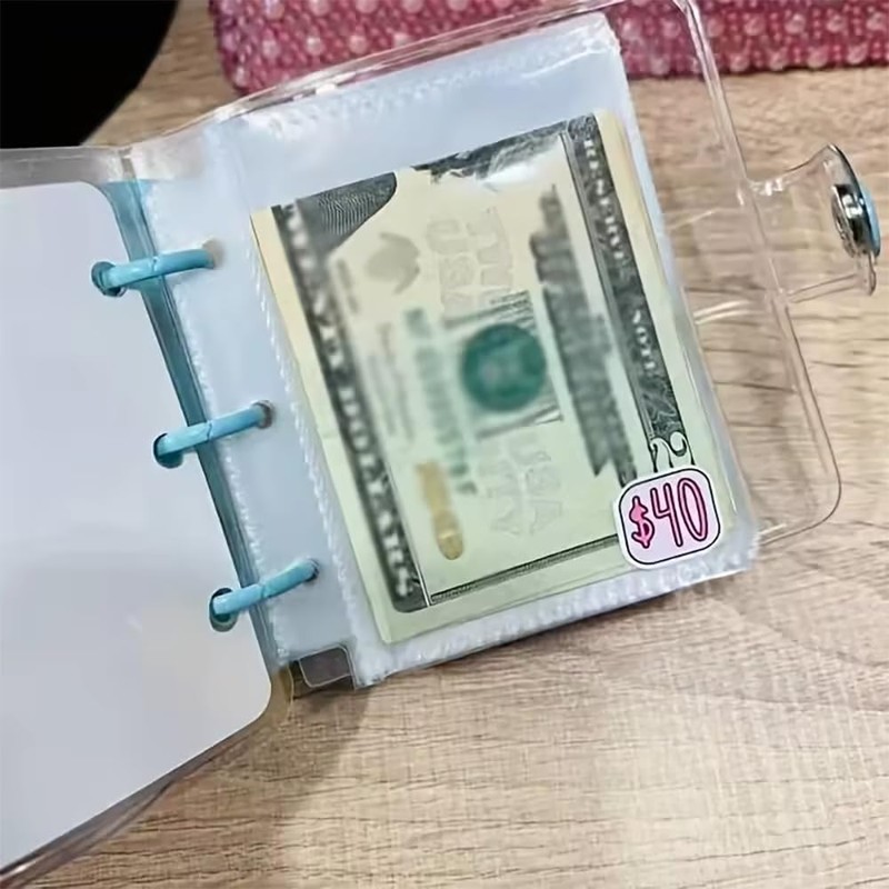 Dreamplay Mini Money Saving Binder, $1000 Money Saving Challenge Book