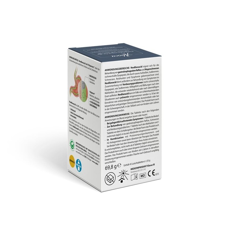 NeoBianacid Quick Aid for Heartburn, Reflux, Digestive Problems and Acid-Related