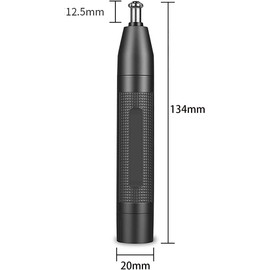 Recortador de vello nasal, Recortador profesional de cejas y vello facial indoloro for hombres mujeres, funciona con pilas, cuchillas doble filo for una fácil limpieza
