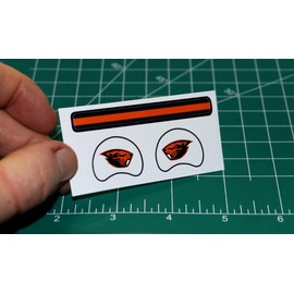 Oregon State Beavers *DIECUT DECALS ONLY* Football Gumball Helmets Mini OPI OSU