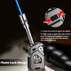 Jet Torch Lighter, Butane Refillable Lighter with Punch, Candle Long