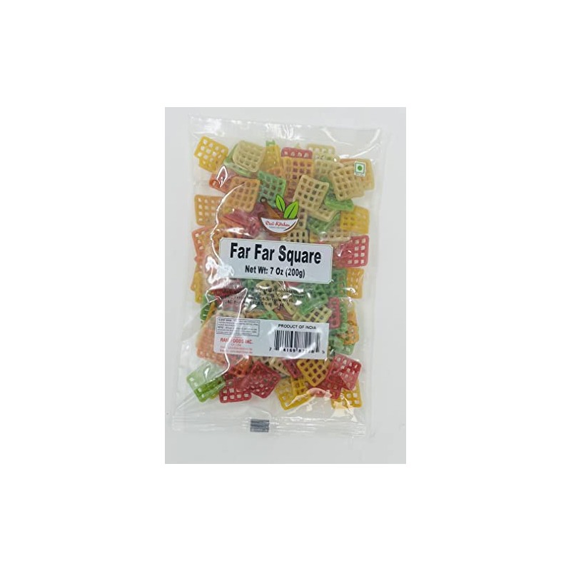 Desi Kitchen Far Far/Fryums Wheat Pellet Uncooked, great substitute of
