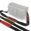 MegaGear Canvas & Genuine Leather Adjustable Shoulder or Neck Strap