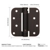 Haidms Self Closing Door Hinges 3 Pack Oil Rubbed Bronze