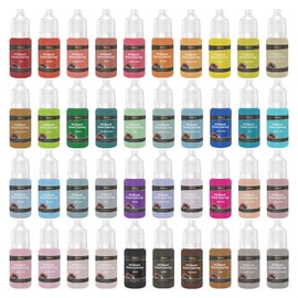 Oil Based Food Coloring for Chocolate, 40 Vivid Food Colors Dye for Baking, Decorating Cakes, Professional Chocolate Food Coloring for Candy Melts, Fondant, Icing, Frosting (0.21Fl. Oz/Bottle)