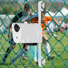 Flexible Fence Mount for Mevo Start,Comes with Protective Clam Cover Avoid Exposure to Sun and Rain, Mini Fan Keep Mevo Start from Overheating During Outdoor Recording Games