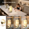 Scenekoy Alabaster Rechargeable Table Lamp for Living Room Bedroom Nightstand,