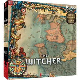 Good Loot Gaming : The Witcher The Northern Kingdoms – 1000 Piece Puzzle – Game Puzzle – for Video Game Lovers – Gamer Puzzle – for Adults and Children Ages 12 – 68 x 48 cm