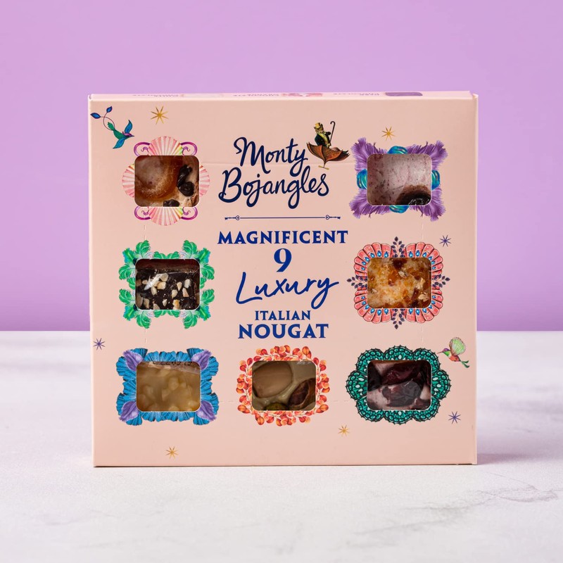 Monty Bojangles Magnificent 9 Nougat | Luxury Italian Nougat Assortment