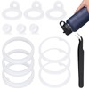 Dexspoeny[4 Sets Water Bottle Gasket Replacement for Thermoflask & Takeya Insulated Stainless Steel Water Bottle Lid Water Bottle Gasket for Water Bottle Straw Lid, Chug Lid & Chug Spout