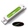 Metal Precision Level, Glass Vial, Spirit Bubble Level, Accurate, Green,