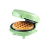 Bestron Mini Waffle Iron for Classic Waffles, Small Waffle Maker