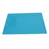 Silicone Soldering Mat with 25cm Scale Prevent Slipping Watch Repair
