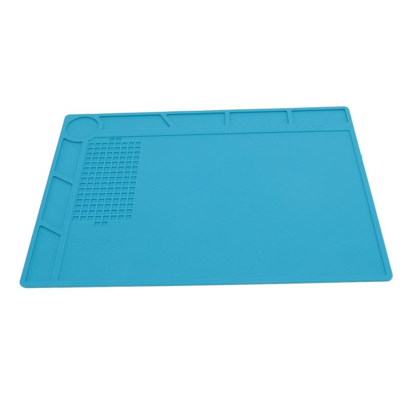 Silicone Soldering Mat with 25cm Scale Prevent Slipping Watch Repair