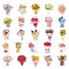 Bouquet Stickers for Laptop(50 Pcs),Gift for Kids Teens Adults Girl,Flowers