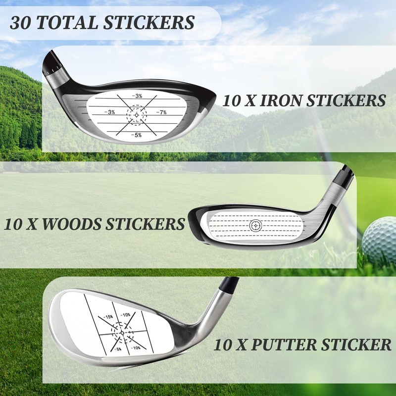 EKIND Golf Impact Labels for Swing Training Golf Club Tape