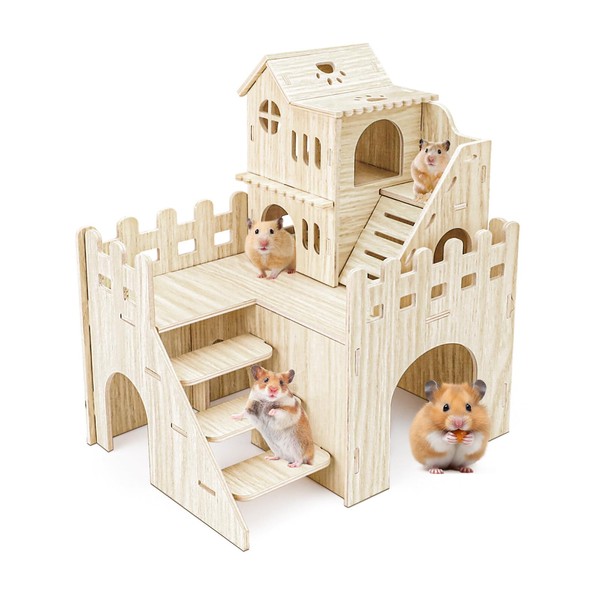 Hamster Hideout Hamster Houses and Hideouts with Climbing Ladder Hamster