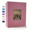Linen 4x6 Photo Album with Cover Window, 200/300/600 Pockets