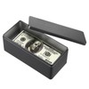 Hipiwe Metal Cash Box Black Money Holder Rectangular Cash Tin