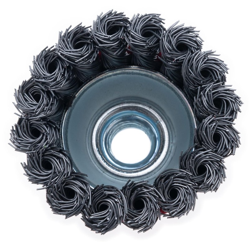 65mm Wire Brush for Angle Grinder, Hard Twisted Wire Brush