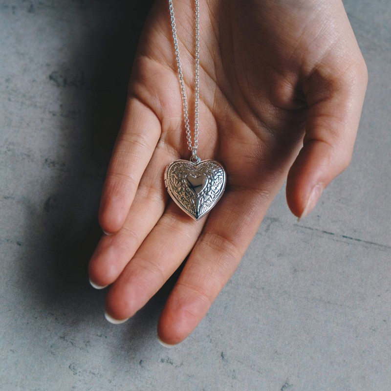 Philip Jones Silver Plated Heart Locket