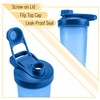 Mr. Pen- Shaker Bottles for Protein Mixes with Twist Cap,