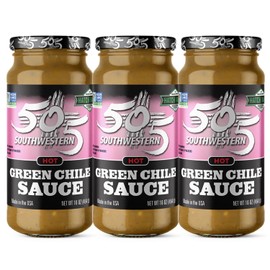505 Southwestern Hatch Valley Mild Green Chile Sauce 16oz (Pack of 3, Green Chile Cooking Sauce-hot)
