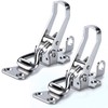 Marinebaby 2PCS Toggle Latch Clamp Stainless Steel Cabinet Hinge Lockable