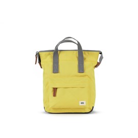 ORI LONDON Small Tote Bag Backpack - Nylon Tote Backpack for Women & Men - Wide Mouth, Chunky Zippers - The Bantry, Custard