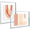 Frametory, 11x14 Floating Picture Frame - Metal Photo Frame -