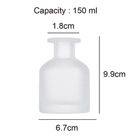 150ml 5oz Empty Refillable Glass Diffuser Bottles Aromatherapy Jar Container Fragrance Accessories Use for DIY Replacement Reed Diffuser Sticks Sets Essential Oils Crafts Decor