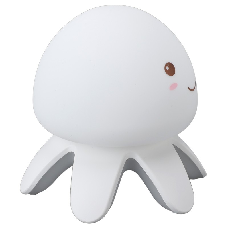 Night Light Jellyfish Shape Cute Remote Control RGB Silicone Tap