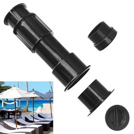 LIZEWEI US105 Umbrella Stand with Sleeve and Center Cap W/Umbrella Stabilizer Adapter (1.5-1.75) for Umbrellas Volleyball Poles and Tiki Torches and Outdoor Patio Deck