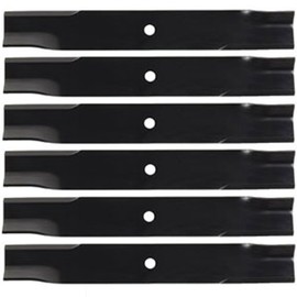 (6 Pack) Premium Replacement High Lift Lawn Mower Deck Blade fits Ferris 1520843 1521227 5021227 1521227S | 18" x 2 ½"