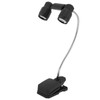 Clip On Light LED Double Headed 360 Degree Adjustable Rotatable