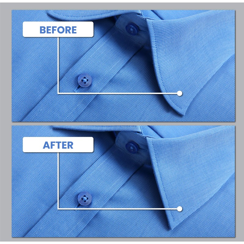 100 Plastic Collar Stays For Men Dress Shirt in Plastic