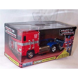 Jada T'RANSF0RMER'S G1 0ptimus Prime red/blue vehicle 1:32 scale diecast model