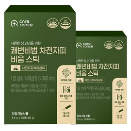 Carelance Psyllium Husk Dietary Fiber Empty Pill Psyllium Kwaeupmyeon Secret Secret Stick 5.5g 30 packs, 2 pieces / 차전자피 식이섬유 비움 환 차전자 쾌변 비법 스틱 5.5g 30포, 2개